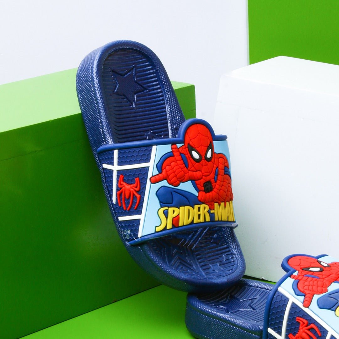 Spiderman Kids Slippers (Dark Blue) | Not Sale FB | Waseeh Pakistan