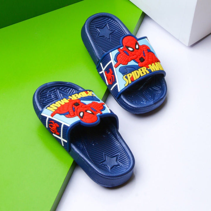 Spiderman Kids Slippers (Dark Blue) | Not Sale FB | Waseeh Pakistan