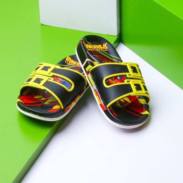 Spiderman Straps Kids slippers (Black) | Fashion Point | Waseeh Pakistan