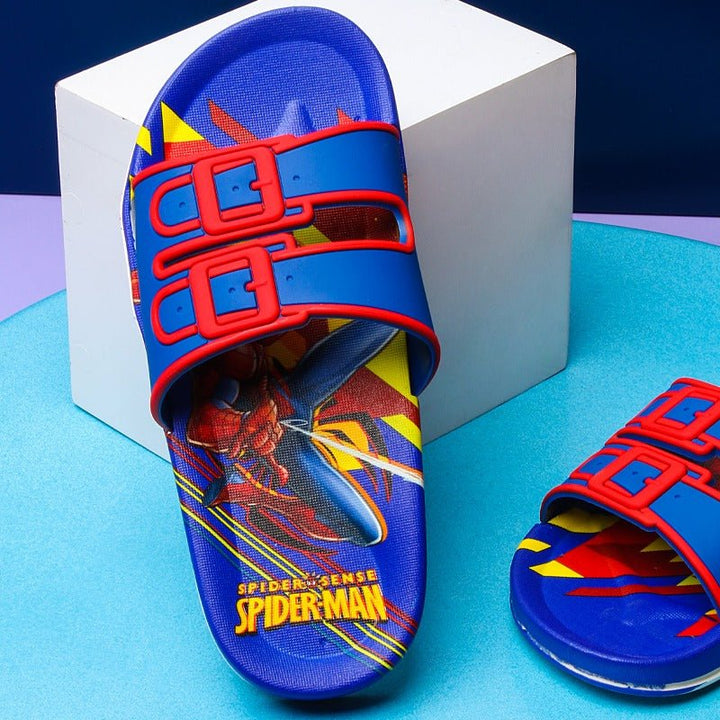 Spiderman Straps Kids slippers (Blue) | Fashion Point | Waseeh Pakistan