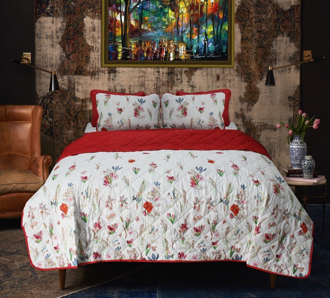 Spring Glade Floral - 6 Pieces Bed Spread Set | Home Décor | Waseeh Pakistan