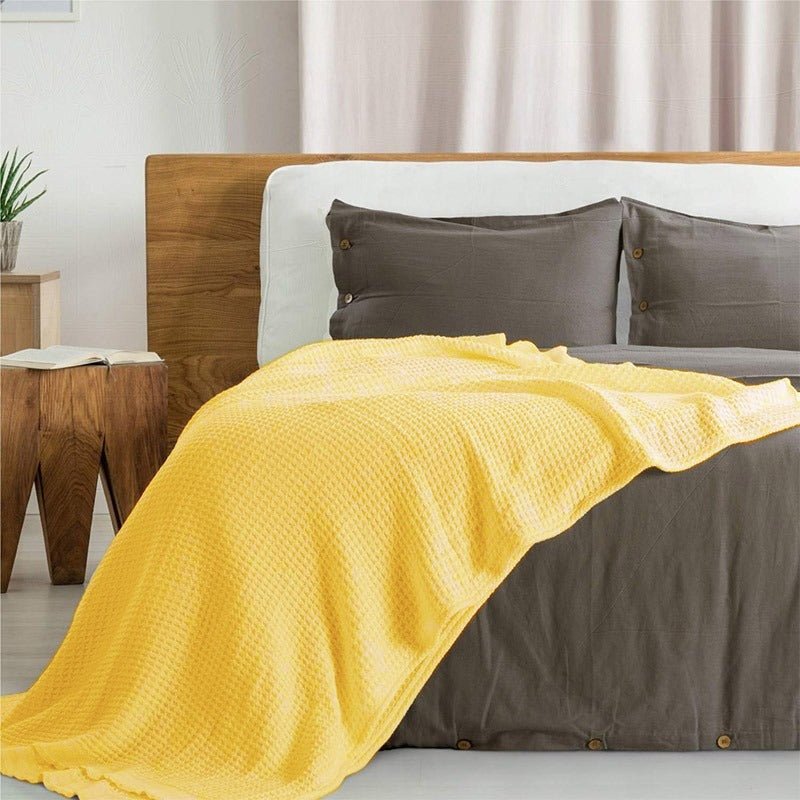 Spun Cotton Waffle Thermal Blanket | Home Décor | Waseeh Pakistan
