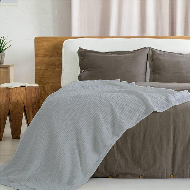 Spun Cotton Waffle Thermal Blanket | Home Décor | Waseeh Pakistan