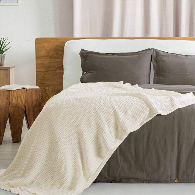 Spun Cotton Waffle Thermal Blanket | Home Décor | Waseeh Pakistan