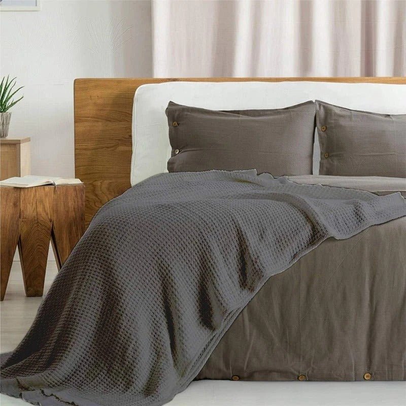 Spun Cotton Waffle Thermal Blanket | Home Décor | Waseeh Pakistan