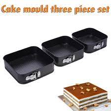 Square Cake Baking Mold (3pcs) | kitchen item | Waseeh Pakistan