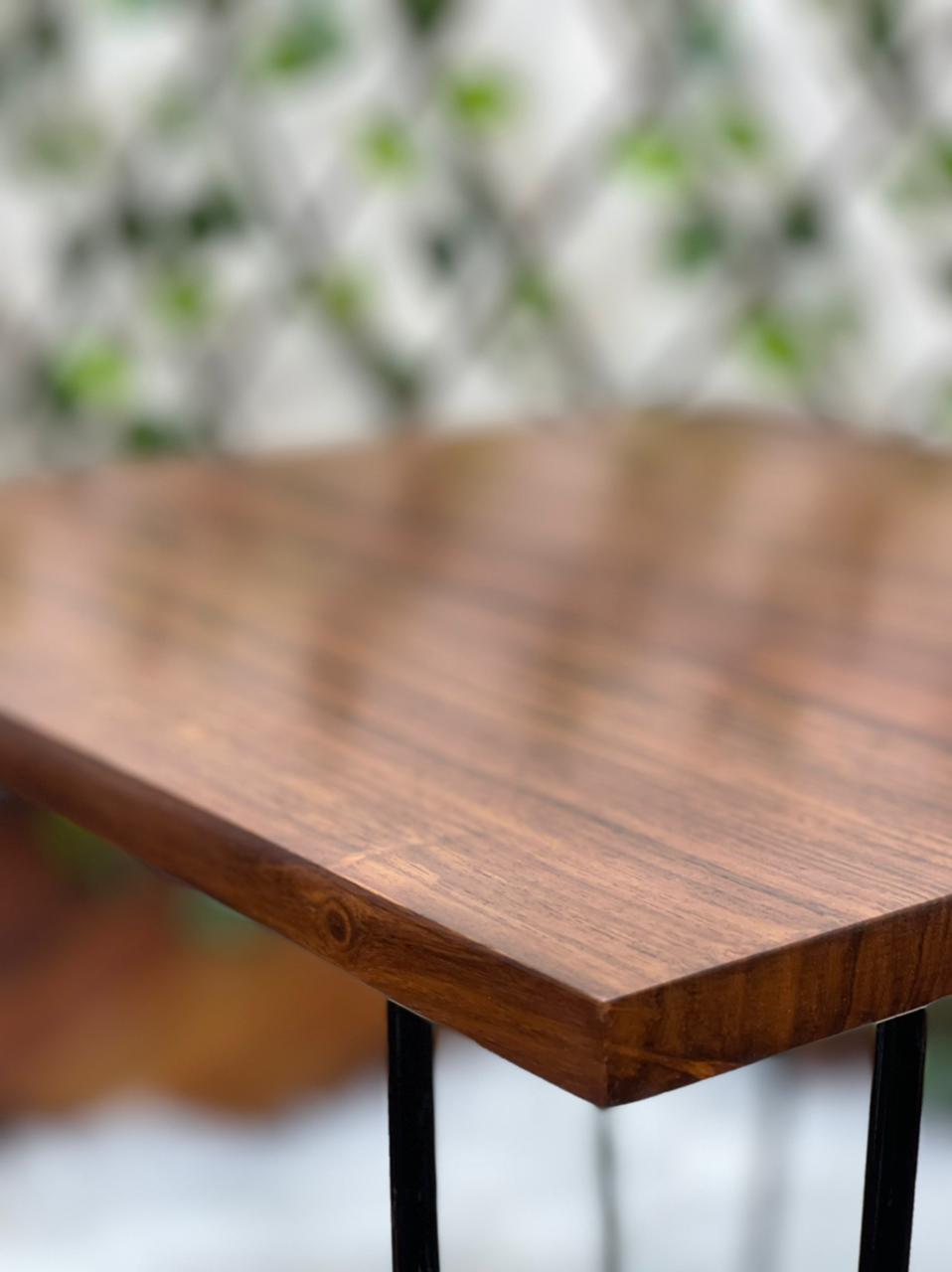Square Sterling Living Lounge Drawing Room Side Center Table (Shisham Wood) | Furniture | Waseeh Pakistan