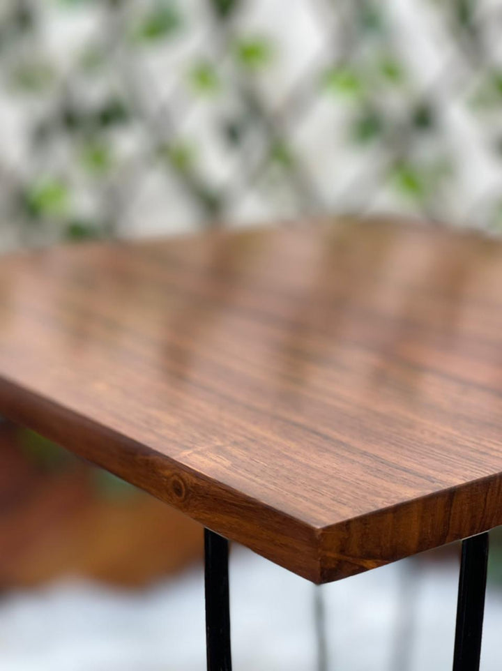 Square Sterling Living Lounge Drawing Room Side Center Table (Shisham Wood) | Furniture | Waseeh Pakistan