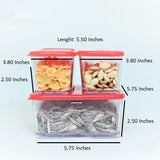 3PCs Acrylic Stackable and space savvy food containers Set - waseeh.com