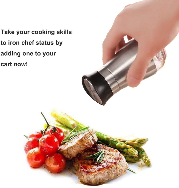 Stainless Steel Glass Lids Salt and Pepper (2Pcs) | Home Décor | Waseeh Pakistan