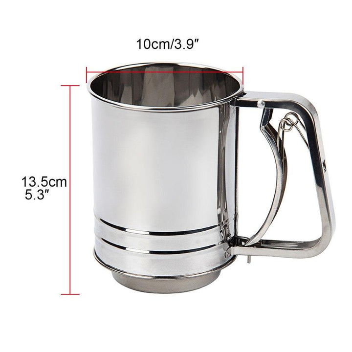 Stainless Steel Powder Sieve Mug | kitchen item | Waseeh Pakistan