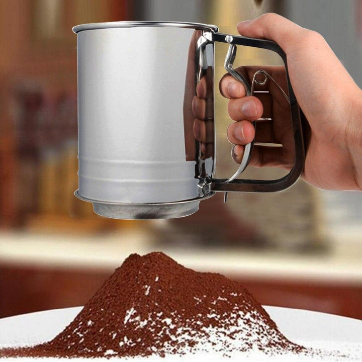Stainless Steel Powder Sieve Mug | kitchen item | Waseeh Pakistan