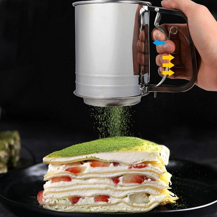 Stainless Steel Powder Sieve Mug | kitchen item | Waseeh Pakistan