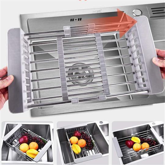 Stainless Steel Rack Drain Basket | kitchen item | Waseeh Pakistan