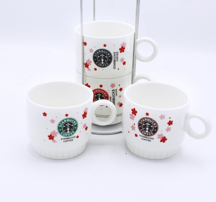 Starbucks Cup tower- 4 Pcs | kitchen item | Waseeh Pakistan
