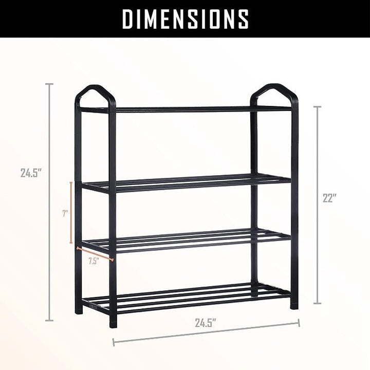 Streamline Metal Shoe Organizer Rack (4 Tier ) | Furniture | Waseeh Pakistan