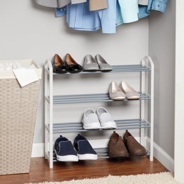 Streamline Metal Shoe Organizer Rack (4 Tier ) | Furniture | Waseeh Pakistan