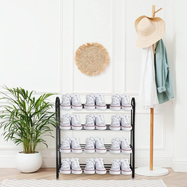 Streamline Metal Shoe Organizer Rack (4 Tier ) | Furniture | Waseeh Pakistan