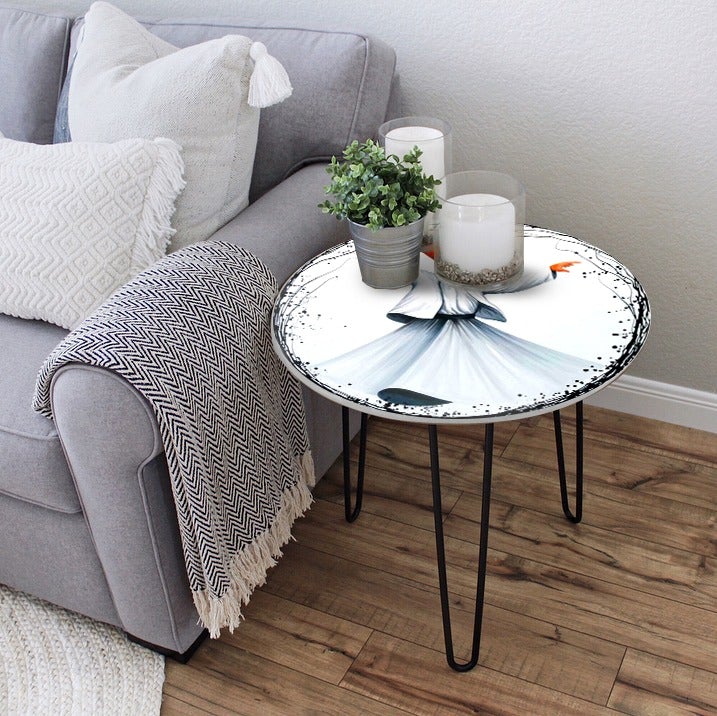Sufi &amp; Ballet Whirls Living Lounge Center Side Hairpin Table | Furniture | Waseeh Pakistan