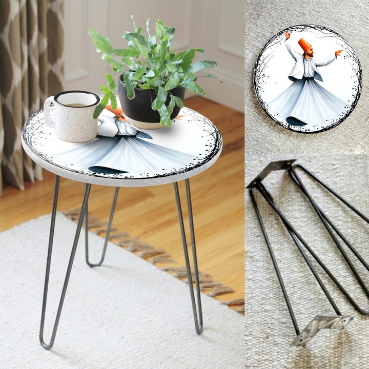 Sufi &amp; Ballet Whirls Living Lounge Center Side Hairpin Table | Furniture | Waseeh Pakistan
