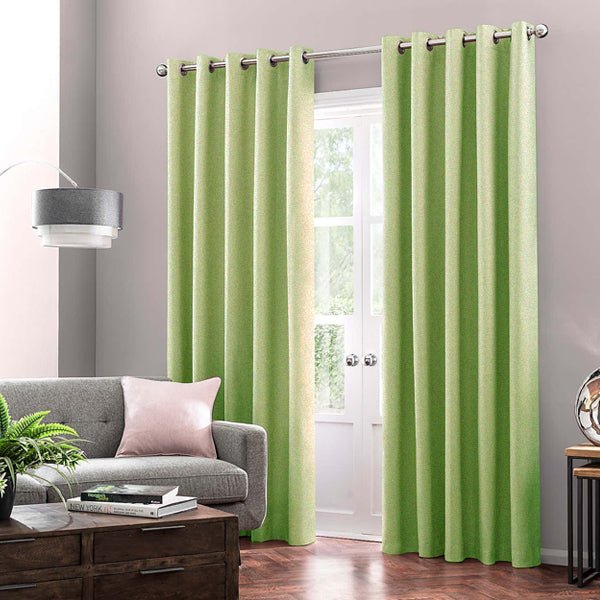 Sumptuous Green Curtains (Lining) | Home Décor | Waseeh Pakistan