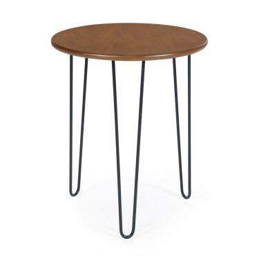 Sumptuous Wooden Top Hairpin Legs Side Center Table (Light) | Furniture | Waseeh Pakistan