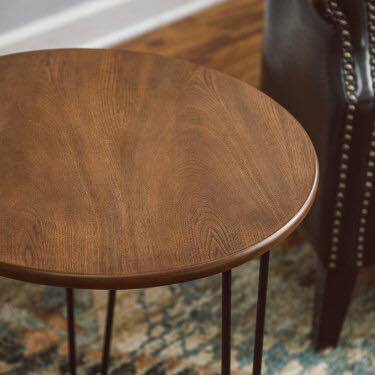 Sumptuous Wooden Top Hairpin Legs Side Center Table (Light) | Furniture | Waseeh Pakistan
