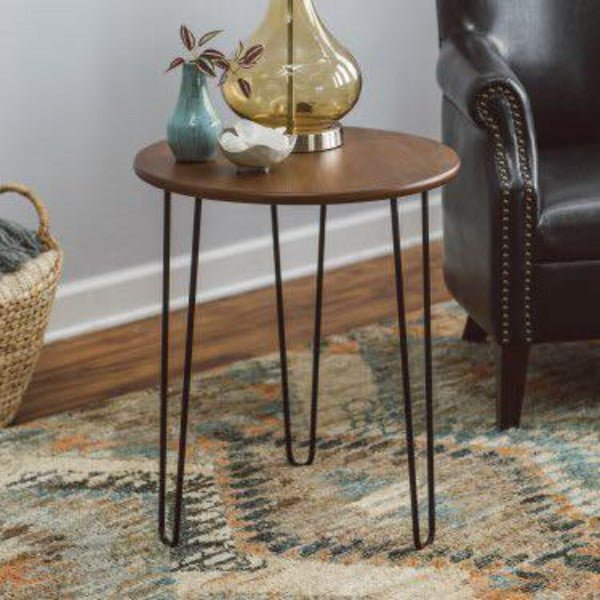 Sumptuous Wooden Top Hairpin Legs Side Center Table (Light) | Furniture | Waseeh Pakistan