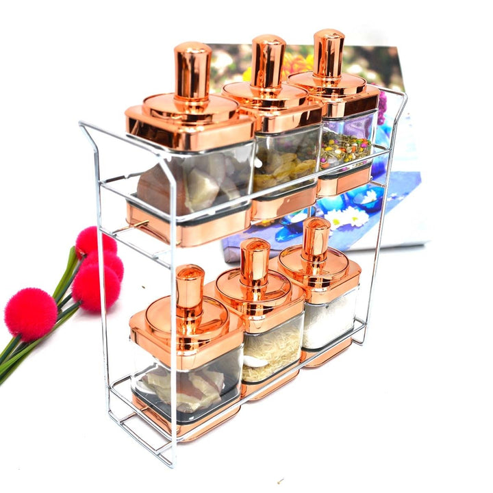 Sunburned Spice Rack Set | kitchen item | Waseeh Pakistan