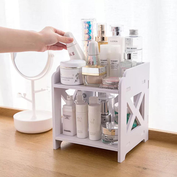 Sundries Waterproof PVC Desktop Rack (2 Tier) | Furniture | Waseeh Pakistan