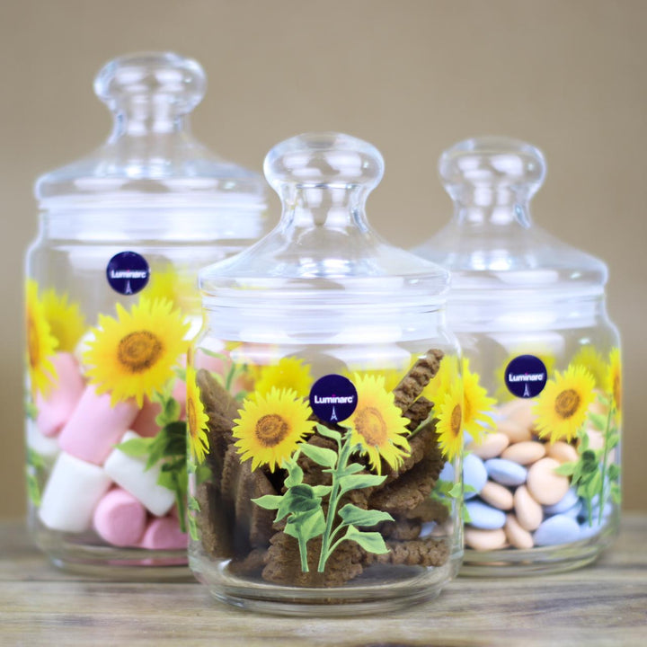 Sunshine Jars (3 pcs) | kitchen item | Waseeh Pakistan