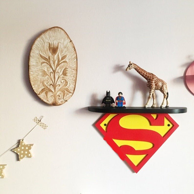 Superman DC Kids Bedroom Floating Organizer Shelve Decor | Furniture | Waseeh Pakistan