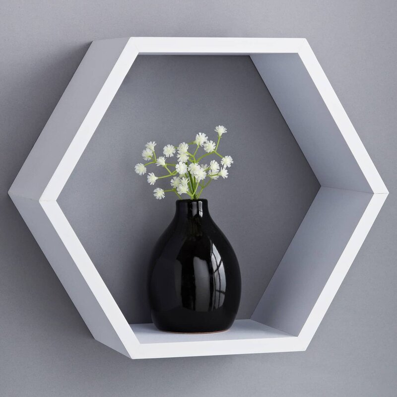 Sweet Homes Living Lounge Drawing Room Hexagonal Organizer Shelve | Furniture | Waseeh Pakistan