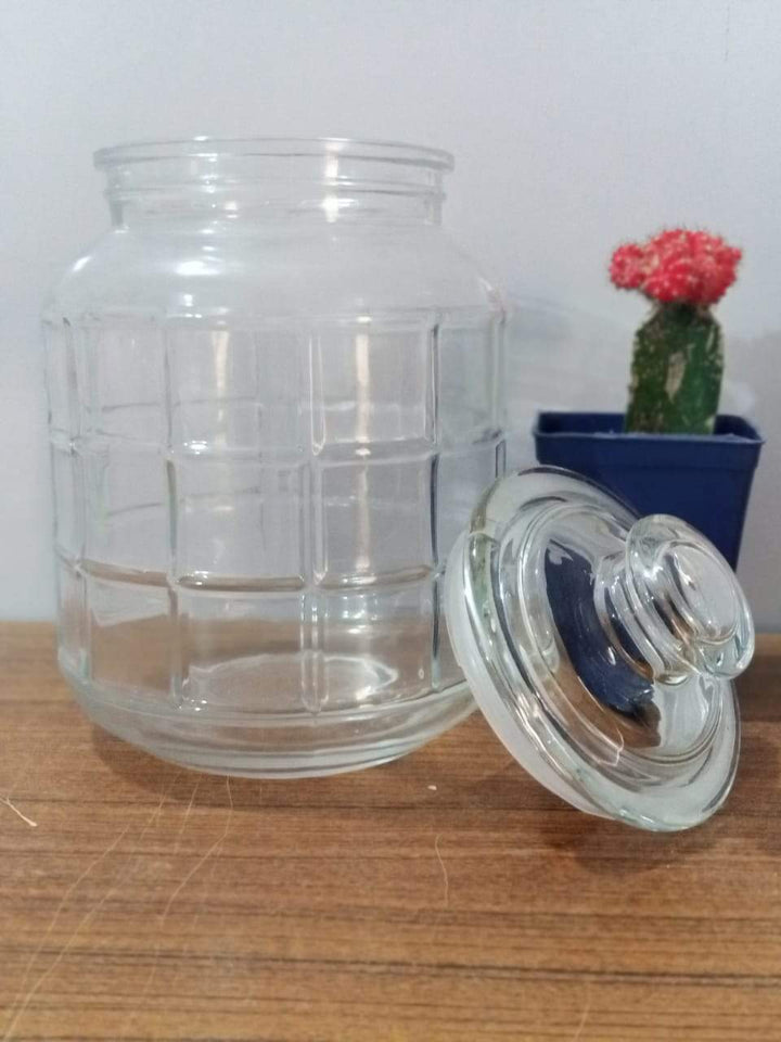 Swish Glass Storage Jar | kitchen item | Waseeh Pakistan