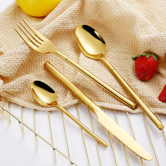 Gold Cutlery Set - waseeh.com