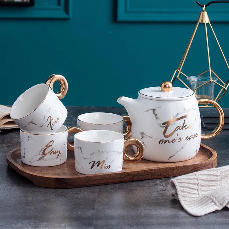 "Take One's Ease" Obsolete Cup Set (Bamboo style) | kitchen item | Waseeh Pakistan