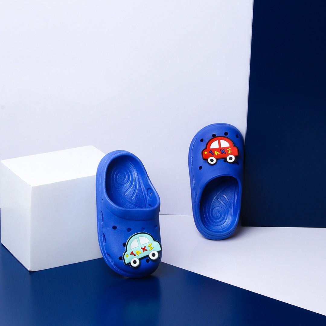 Taxi Run Kids Slippers (Blue) | Fashion Point | Waseeh Pakistan