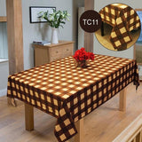 Cotton Duck Table Cover (In Check Design) - waseeh.com