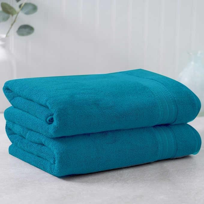 Teal Egyptian Cotton Towel | Home Décor | Waseeh Pakistan