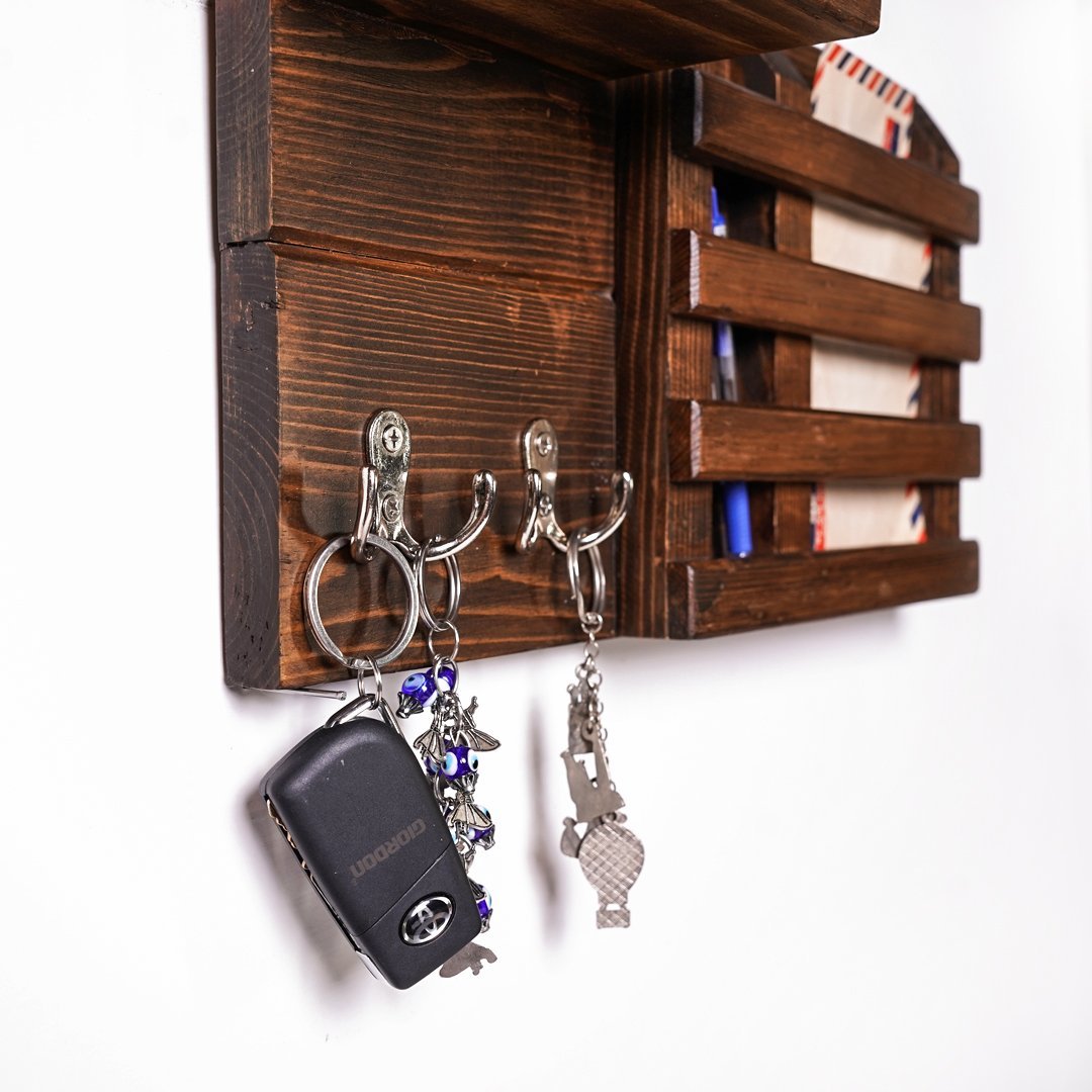 The Cogent Solid Wood Key Hang Floating Organizer | Furniture | Waseeh Pakistan