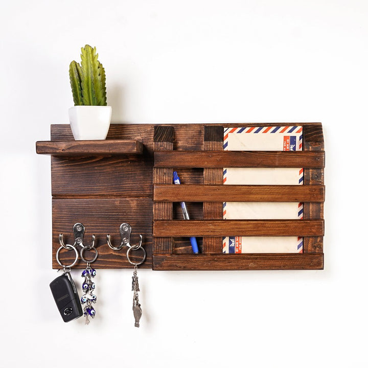 The Cogent Solid Wood Key Hang Floating Organizer | Furniture | Waseeh Pakistan
