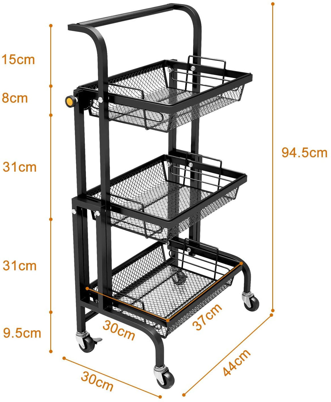 The Cruise Rolling Kitchen Organizer Trolley | Furniture | Waseeh Pakistan