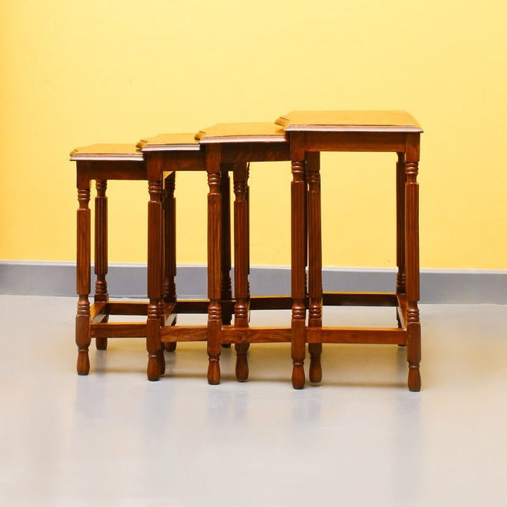The Golden Edges Living Lounge Organizer Nesting Tables (Set of 4) | Furniture | Waseeh Pakistan