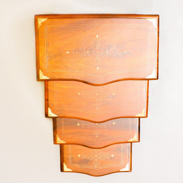 The Golden Edges Living Lounge Organizer Nesting Tables (Set of 4) | Furniture | Waseeh Pakistan