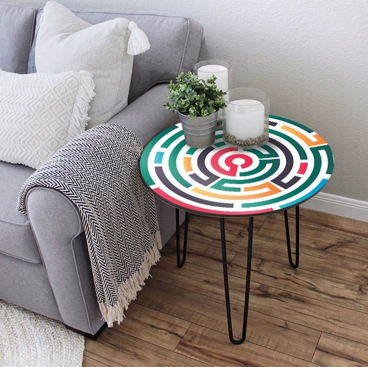 The Mystic Maze Living Lounge Center Side Hairpin Table | Furniture | Waseeh Pakistan