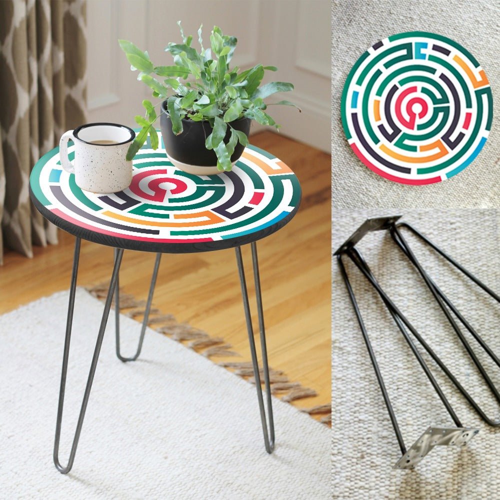 The Mystic Maze Living Lounge Center Side Hairpin Table | Furniture | Waseeh Pakistan