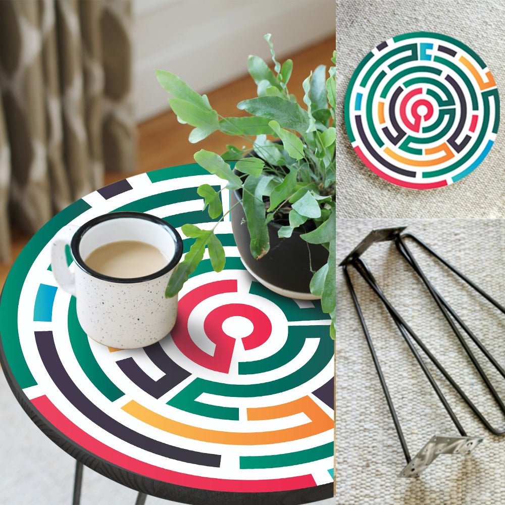 The Mystic Maze Living Lounge Center Side Hairpin Table | Furniture | Waseeh Pakistan