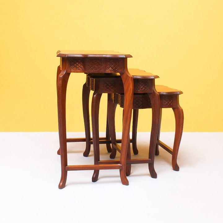 The Peripheries Nesting Tables (Set of 3) | Furniture | Waseeh Pakistan