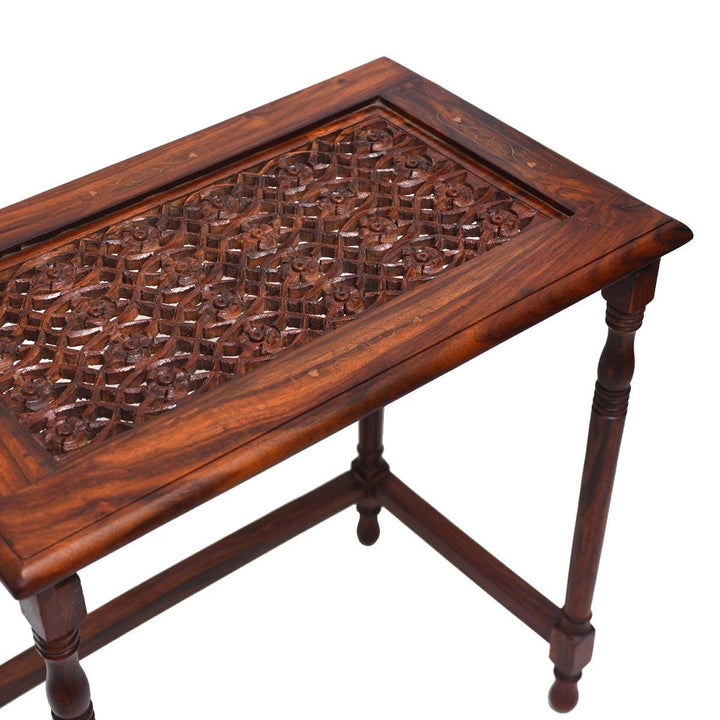 The shrines Nesting Shisham Tables (Set of 4) | Furniture | Waseeh Pakistan