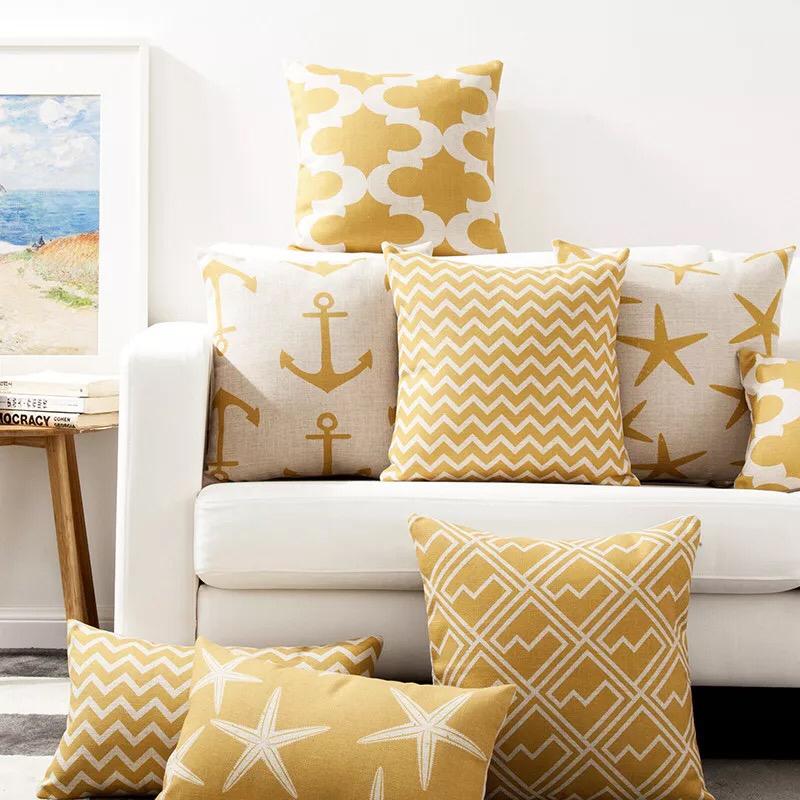 The Stars and Anchors Mix Cushion Covers | Home Décor | Waseeh Pakistan